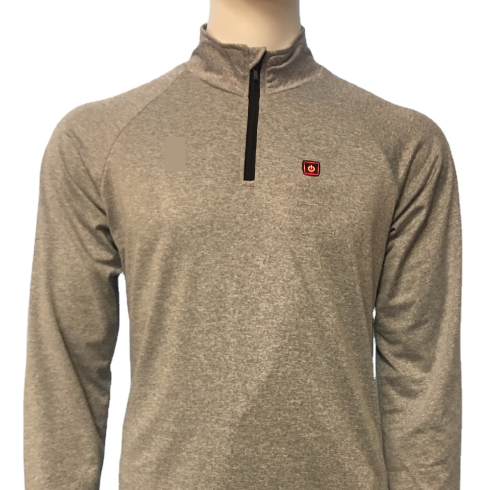 5V унисекс теплая рубашка с длинным рукавом и подогревом с питанием от внешнего аккумулятора