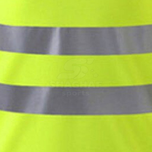 เสื้อยืดนิรภัยสะท้อนแสงสีเขียวมะนาว แถบสะท้อนแสงด้านหน้าและด้านหลัง - Product Image 6