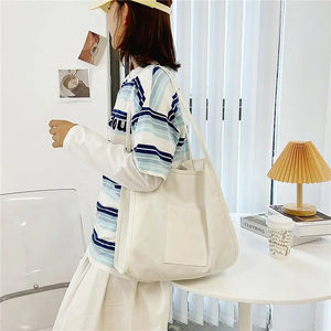 Sac fourre-tout de plage écologique personnalisé pour femme, haute qualité, vente en gros 2025, ouverture supérieure, lavage à la main, bandoulière, capacité 3L+, logo personnalisé 02 - Product Image 1