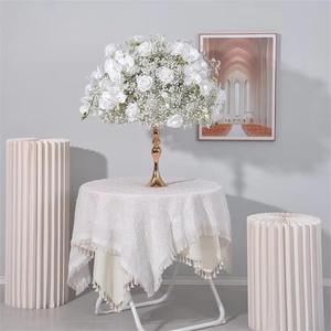 Bola de Flores de Orquídea Phalaenopsis de Seda Artificial Blanca, Centro de Mesa Grande para Bodas, Decoraciones de Navidad/Graduación - Product Image 1