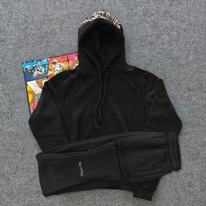 Conjunto Deportivo de Invierno 2026 con Bordado de Dibujos Animados, Estilo Hip Hop Urbano, Sudadera con Capucha de Algodón para Hombre y Mujer, Pantalones Largos, Conjunto Informal - Product Image 1