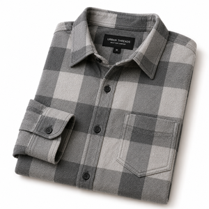 Wholesale Autumn Full Sleeve Custom Oversized Cotton <b>Flannel</b> Plaid Mens Shirt <b>Jacket</b> Casual Mens <b>Flannel</b> Shirts - Product Image 6