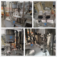 Machine de remplissage, bouchage et scellage automatique à 2 buses pour flacons de parfum et cosmétiques de 2 ml, 3 ml, 5 ml, 10 ml, 20 ml