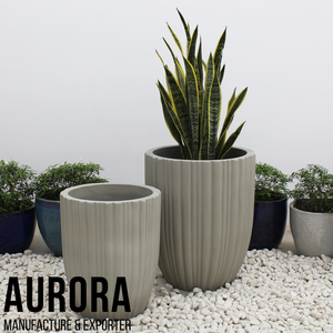 Ventes chaudes d'artisanat vietnamien : pots et jardinières en béton et ciment pour décoration extérieure, emballage personnalisé - Product Image 5