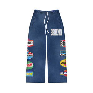 Survêtement unisexe en coton bleu délavé à l'acide 2026 |   Ensemble respirant et écologique avec fermeture éclair |   Impression personnalisée hiver OEM - Product Image 5