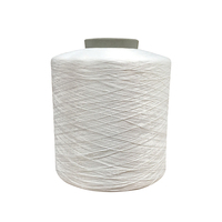 Fil de polyester DTY semi-mat entièrement torsadé 150D/48F 280TPM blanc brut pour le tissage textile
