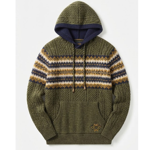 Sweat à capuche d'hiver en jersey de coton épais haute densité, personnalisé en usine, impression numérique, style vintage délavé à l'acide, décontracté pour homme - Product Image 2