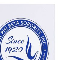 Carnet à spirale Zeta Phi Beta bleu et blanc, journal de la sororité grecque, bloc-notes pour l'université et l'école, carnet durable