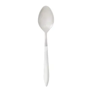 高级金属银白色餐具勺子6件套制造商批发商