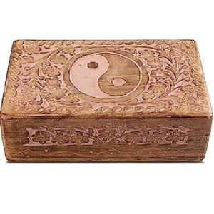 Top Rated <b>Keepsakes</b> Wooden Vintage Storage <b>Boxes</b> For Jewelry Vanity With Hinged Lid Boho Handcrafted For Homedecor Wedding Gift - Product Image 5