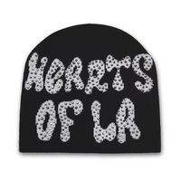 Gorro de punto estilo Y2K con diseño de telaraña jacquard para hombre y mujer, gorro de punto al por mayor con logotipo personalizable, gorro para el frío.