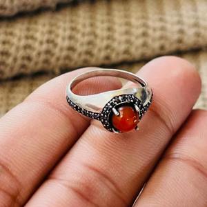 Trendy wholesale Fashion Carnelian Brass <b>Ring</b> Solitaire <b>Ring</b> Silver Plated Vintage Tribal <b>Ring</b> <b>Statement</b> Handmade Bulk <b>Ring</b> - Product Image 2