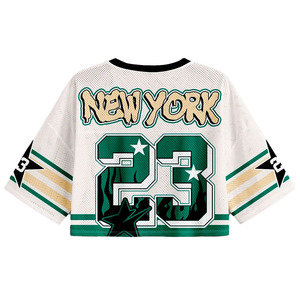 Tonton Sports Custom Quick Dry v Neck Print Retro Jersey Football Oversized Boxy T-shirt Men Basketball Crop Mesh <b>Soccer</b> Jersey - Product Image 6
