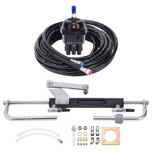 Kit di Sterzo Idraulico Fuoribordo 90HP per Imbarcazioni Marine, Pompa Timone, Cilindro Blocco a Due Vie, Sistema da 24 Piedi, Parti e Accessori - Product Image 1