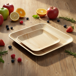 Export Quality Areca Palm <b>Plates</b> with Oil Resistant <b>Disposable</b> Serving <b>Plates</b> for Wholesale Retail and International Markets Use - Product Image 1