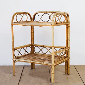 Estantería para libros de ratán premium para decoración del hogar y ahorro de espacio, estantería independiente con estantes de almacenamiento. - Product Image 1