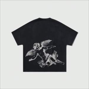 Camiseta de Algodón con Hombros Caídos Personalizada con Logotipo, Diseño Gráfico Impreso, MOQ Bajo, Ropa Casual de Calle para Uso Diario - Product Image 2