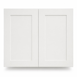 ตู้แขวนผนังครัวสีขาวขนาด 30 x 24 นิ้ว แบบ Shaker ยี่ห้อ Private Label สำเร็จรูป (RTA) ผลิตโดย OEM จากเวียดนาม - Product Image 1