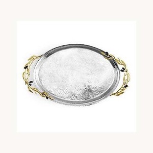 Stylish New Arrival Metal Food Serving <b>Tray</b> Customized Luxury Design Dessert <b>Snacks</b> <b>Tray</b> For Hotel Restaurant Catering - Product Image 1