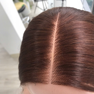 วิกผมต่อแบบยาวทำจากลูกไม้ของมนุษย์แท้จากเวียดนาม100% ผมยาวสีน้ำตาลเข้มแบบคู่ - Product Image 4