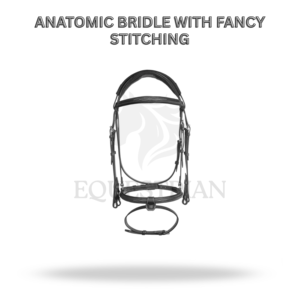 Brida Anatómica con Costuras Decorativas, Tamaño Completo, Brida Inglesa para Montar a Caballo, para Mayor Comodidad del Caballo - Product Image 2