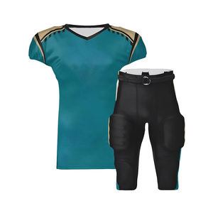 Uniforme de football américain au style unique, logo personnalisé avec impression, pour équipe de football, look décontracté. - Product Image 1