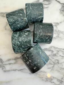 Anneaux de serviette en marbre design très demandés, anneaux de serviette en pierre, anneaux de serviette en terrazzo, porte-serviettes en marbre à prix d'usine très avantageux - Product Image 5