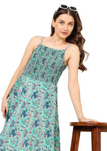 Conjunto de Dos Piezas con Estampado Floral y Volantes, Elegante y Ligero para Mujer, Ideal para Fiestas de Verano - Product Image 5