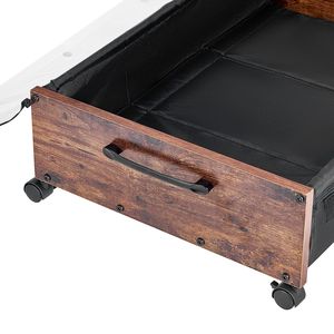 Contenitori con Ruote Bloccabili per Organizzazione Sottoletto 25.6 X 18.1 X 7.1 Pollici, Organizer per Scarpe - Product Image 4