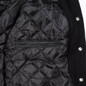 New Arrival Baseball Versity Bomber Jacket Hip Hop Streetwear Patchwork Cartoon Unisex Hooded Wool <b>Winter</b> <b>Coat</b> - Product Image 4