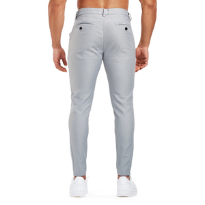 กางเกงผู้ชายทรงสกินนีและขายาวสำหรับผู้ชายดีไซน์แบบกำหนดเองแฟชั่นใหม่ - Product Image 6