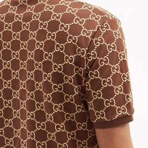 Chemises de golf pour hommes en tricot anti-rides avec logo personnalisé 2026, design imprimé et broderie - Product Image 4
