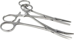 Pinces hémostatiques Kelly en acier inoxydable de qualité supérieure, droites/courbées, réutilisables, instrument chirurgical manuel certifié CE - Product Image 3