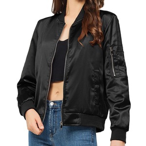 Custom Crop Varsity Jacket Women Cropped Bomber Varsity Jacket - Product Image 1