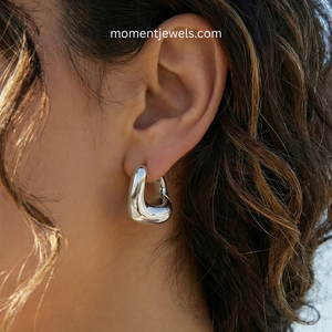 Aros de Acero Inoxidable Chapados en Oro de 18K, Geométricos, Hipoalergénicos, Resistentes al Agua, Joyería Moderna para Mujer, para Fiestas y Uso Diario - Product Image 4