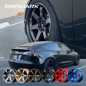 ล้อฟอร์จ RS Custom <span class=keywords><strong>TE37</strong></span> สำหรับรถ JDM ขนาด 18 19 นิ้ว 5x114.3 ล้อโมโนบล็อก 6 ก้าน สำหรับรถเทสล่า โมเดล 3 - Product Image 1