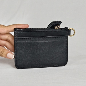 Best Quality Women's Fashion <b>Boot</b> Stitch Tooling Genuine Leather Long Zipper Anti-theft Daily Use Card Holding Coin Purse Wallet - Product Image 2