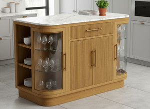 Isla de Cocina, Mueble de Cocina para Barra de Desayuno, Sillas, OEM, ODM, Calidad Premium Personalizada, Calidad de Exportación, Hecho a Mano, para Interiores - Product Image 6