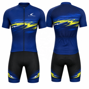 Maillot de cyclisme professionnel pour adulte, léger, extensible dans quatre directions, personnalisable, vente en gros, à manches courtes, pour VTT - Product Image 3
