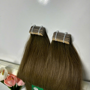 Cinta en cabello Natural liso con muchos colores Cabello humano virgen Precio al por mayor Longitud de 8-32 pulgadas - Product Image 4