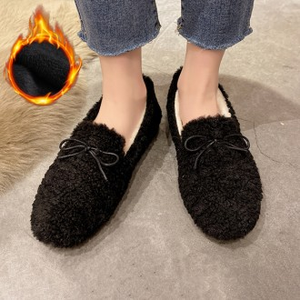 Mocasines de invierno informales Poggle de cinta diaria para mujer LK602 - Product Image 1