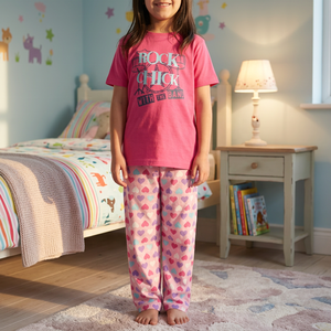 <span class=keywords><strong>Pigiama</strong></span> Estivo da Ragazza in Cotone Jersey, Set <span class=keywords><strong>Corto</strong></span> Stampato 100% Cotone Morbido con Motivo Geometrico, Miglior Prezzo - Product Image 3