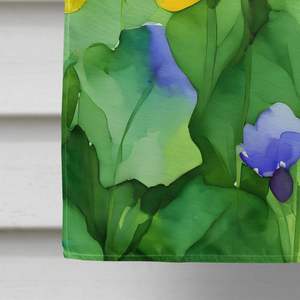 Illinois violeta acuarela Casa Grande bandera Multicolor porche manga poste decorativo patio Banner pared colgante poliéster ilustraciones - Product Image 4