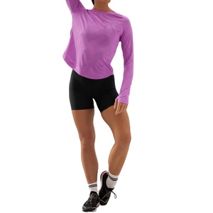 Latest Summer Fashion 2024 Women's <b>Blouses</b> Shirts / Wholesale Rates Eco-Friendly Quick Dry <b>Satin</b> Fabric Fitness Gym Wear T-shirt - Product Image 1