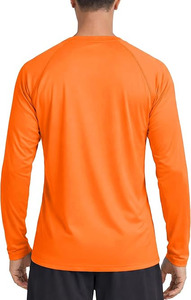 Camiseta de Manga Larga para Hombre, Protección Solar UV, Secado Rápido, para Playa y Pesca, Color Naranja - Product Image 2
