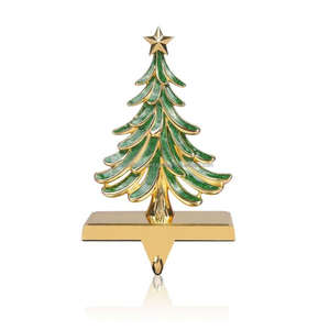 Metal Glass Snowflake <b>Stocking</b> Hanger Metal Crafts Home Decoration Accessories Luxury <b>Stocking</b> <b>Holder</b> <b>Christmas</b> Ornaments - Product Image 2