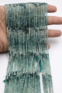 Cuentas de Rondelle facetadas de grandidierita natural de 3,5mm para la fabricación de joyas - Product Image 3