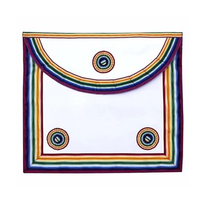 Delantal Masónico de la Hermandad Royal Ark Mariner Multicolor con Tres Rosetas, Delantales Masónicos de Alta Calidad con Diseños y Logotipos Personalizados - Product Image 1