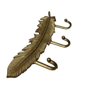 Ganchos Metálicos para Pared, los Más Vendidos, Acabado Dorado Pulido, para Cocina y Baño, Fabricados en India - Product Image 4