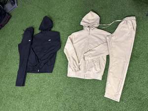 Ensemble de survêtement à capuche pour enfants, couleur unie, fermeture à cordon, manches longues, vêtements décontractés d'automne, respirant, léger, écologique - Product Image 4